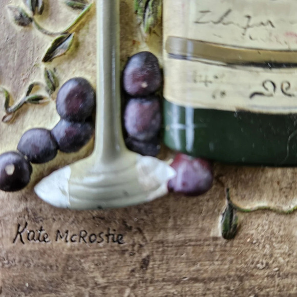 Kate McRostie 3D Riesling Wine Wall Decor - Picture 2 of 5